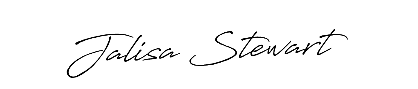 Jalisa Stewart stylish signature style. Best Handwritten Sign (Antro_Vectra_Bolder) for my name. Handwritten Signature Collection Ideas for my name Jalisa Stewart. Jalisa Stewart signature style 7 images and pictures png