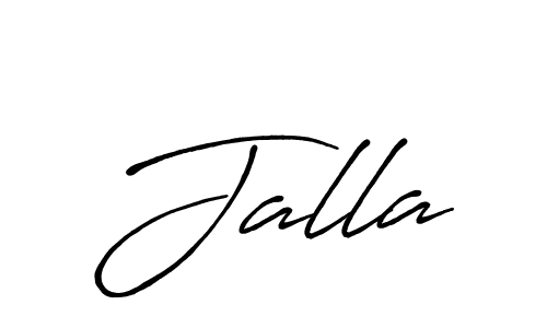 How to make Jalla signature? Antro_Vectra_Bolder is a professional autograph style. Create handwritten signature for Jalla name. Jalla signature style 7 images and pictures png