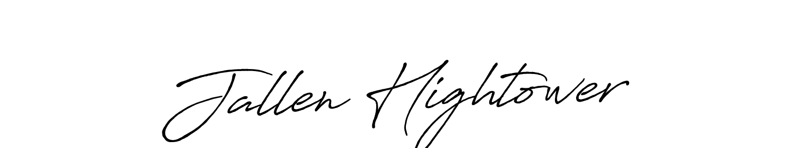 Create a beautiful signature design for name Jallen Hightower. With this signature (Antro_Vectra_Bolder) fonts, you can make a handwritten signature for free. Jallen Hightower signature style 7 images and pictures png