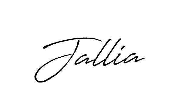 Use a signature maker to create a handwritten signature online. With this signature software, you can design (Antro_Vectra_Bolder) your own signature for name Jallia. Jallia signature style 7 images and pictures png