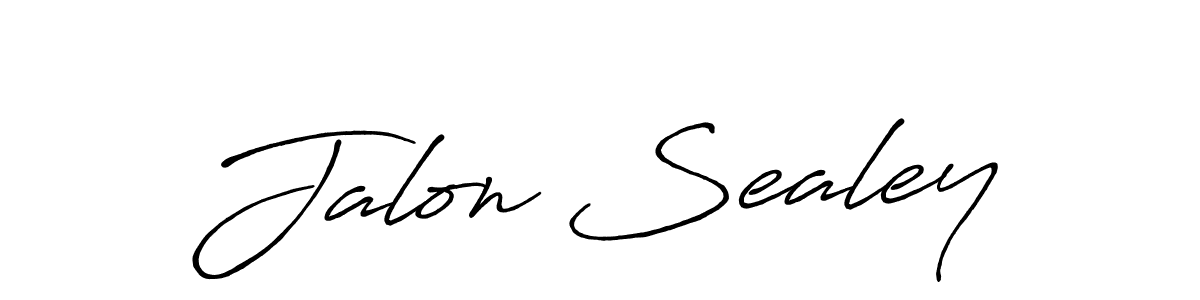 Design your own signature with our free online signature maker. With this signature software, you can create a handwritten (Antro_Vectra_Bolder) signature for name Jalon Sealey. Jalon Sealey signature style 7 images and pictures png