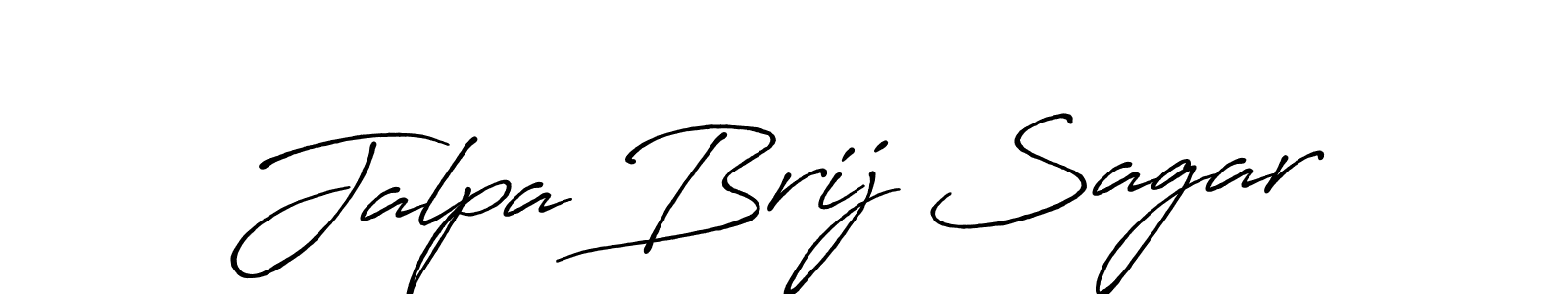 Similarly Antro_Vectra_Bolder is the best handwritten signature design. Signature creator online .You can use it as an online autograph creator for name Jalpa Brij Sagar. Jalpa Brij Sagar signature style 7 images and pictures png