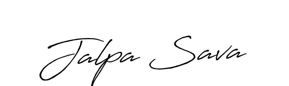 Create a beautiful signature design for name Jalpa Sava. With this signature (Antro_Vectra_Bolder) fonts, you can make a handwritten signature for free. Jalpa Sava signature style 7 images and pictures png