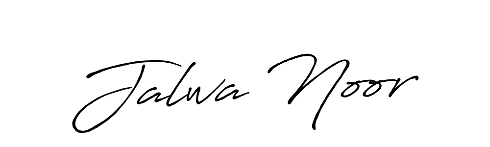 How to make Jalwa Noor name signature. Use Antro_Vectra_Bolder style for creating short signs online. This is the latest handwritten sign. Jalwa Noor signature style 7 images and pictures png