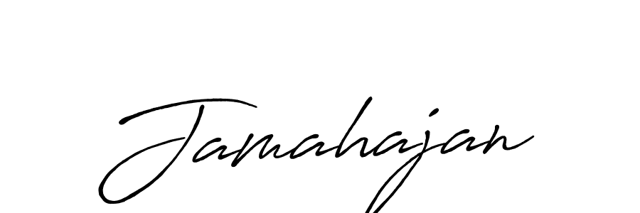 Jamahajan stylish signature style. Best Handwritten Sign (Antro_Vectra_Bolder) for my name. Handwritten Signature Collection Ideas for my name Jamahajan. Jamahajan signature style 7 images and pictures png