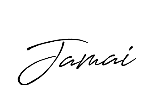 Use a signature maker to create a handwritten signature online. With this signature software, you can design (Antro_Vectra_Bolder) your own signature for name Jamai. Jamai signature style 7 images and pictures png