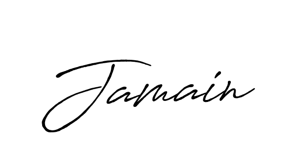 How to make Jamain name signature. Use Antro_Vectra_Bolder style for creating short signs online. This is the latest handwritten sign. Jamain signature style 7 images and pictures png