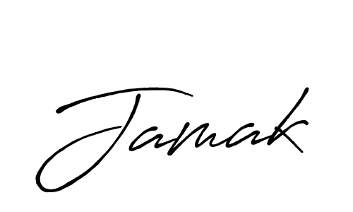 How to make Jamak signature? Antro_Vectra_Bolder is a professional autograph style. Create handwritten signature for Jamak name. Jamak signature style 7 images and pictures png