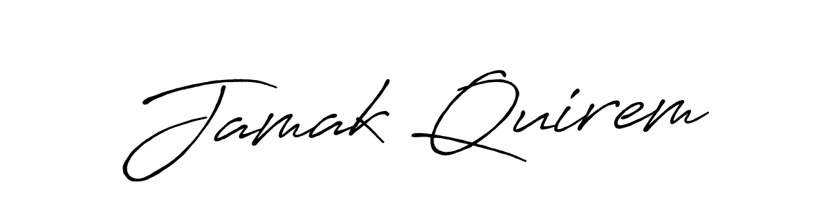 How to make Jamak Quirem signature? Antro_Vectra_Bolder is a professional autograph style. Create handwritten signature for Jamak Quirem name. Jamak Quirem signature style 7 images and pictures png