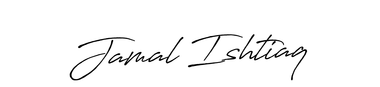 Make a beautiful signature design for name Jamal Ishtiaq. With this signature (Antro_Vectra_Bolder) style, you can create a handwritten signature for free. Jamal Ishtiaq signature style 7 images and pictures png