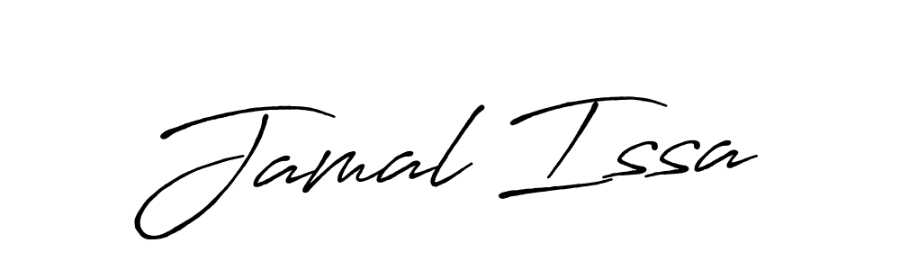 Create a beautiful signature design for name Jamal Issa. With this signature (Antro_Vectra_Bolder) fonts, you can make a handwritten signature for free. Jamal Issa signature style 7 images and pictures png
