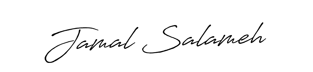 Jamal Salameh stylish signature style. Best Handwritten Sign (Antro_Vectra_Bolder) for my name. Handwritten Signature Collection Ideas for my name Jamal Salameh. Jamal Salameh signature style 7 images and pictures png