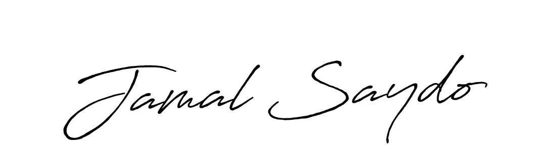 Design your own signature with our free online signature maker. With this signature software, you can create a handwritten (Antro_Vectra_Bolder) signature for name Jamal Saydo. Jamal Saydo signature style 7 images and pictures png