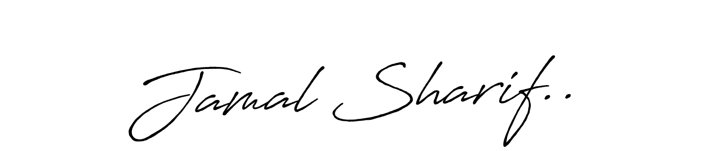 Use a signature maker to create a handwritten signature online. With this signature software, you can design (Antro_Vectra_Bolder) your own signature for name Jamal Sharif... Jamal Sharif.. signature style 7 images and pictures png