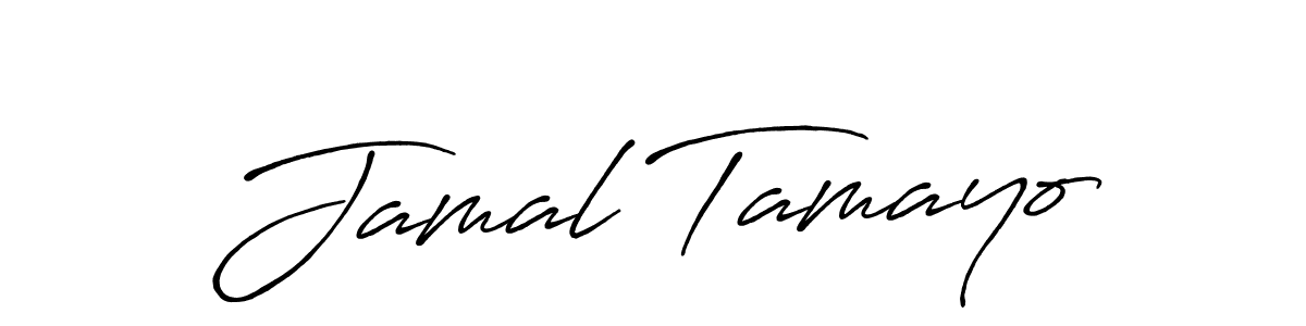 Make a beautiful signature design for name Jamal Tamayo. With this signature (Antro_Vectra_Bolder) style, you can create a handwritten signature for free. Jamal Tamayo signature style 7 images and pictures png