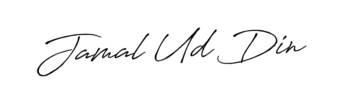 Create a beautiful signature design for name Jamal Ud Din. With this signature (Antro_Vectra_Bolder) fonts, you can make a handwritten signature for free. Jamal Ud Din signature style 7 images and pictures png