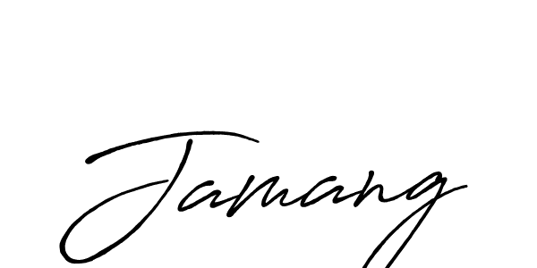 How to make Jamang name signature. Use Antro_Vectra_Bolder style for creating short signs online. This is the latest handwritten sign. Jamang signature style 7 images and pictures png