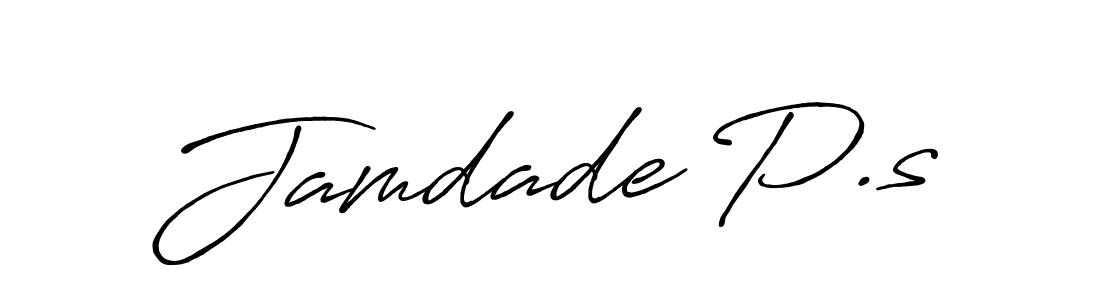 Make a beautiful signature design for name Jamdade P.s. Use this online signature maker to create a handwritten signature for free. Jamdade P.s signature style 7 images and pictures png