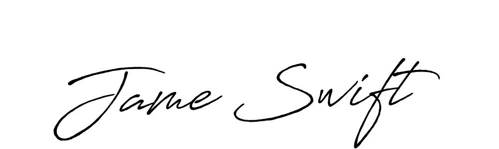 Make a beautiful signature design for name Jame Swift. With this signature (Antro_Vectra_Bolder) style, you can create a handwritten signature for free. Jame Swift signature style 7 images and pictures png