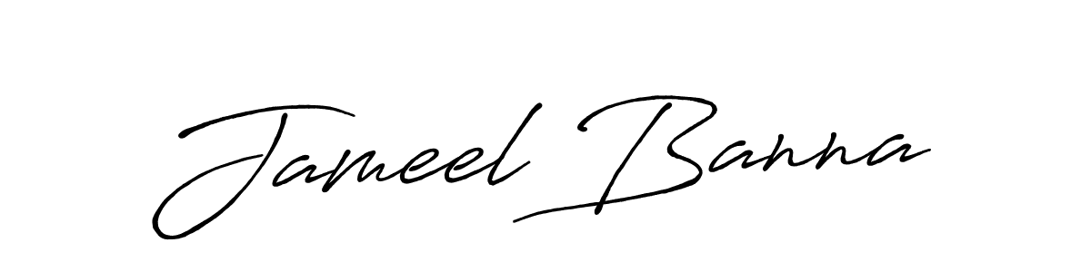 Also You can easily find your signature by using the search form. We will create Jameel Banna name handwritten signature images for you free of cost using Antro_Vectra_Bolder sign style. Jameel Banna signature style 7 images and pictures png