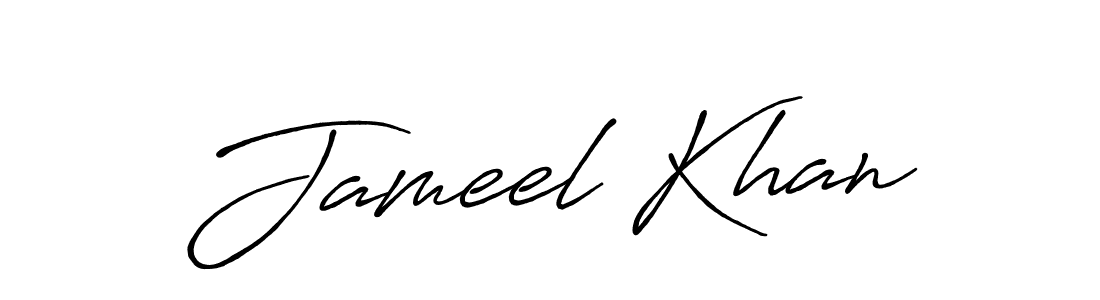 Also You can easily find your signature by using the search form. We will create Jameel Khan name handwritten signature images for you free of cost using Antro_Vectra_Bolder sign style. Jameel Khan signature style 7 images and pictures png