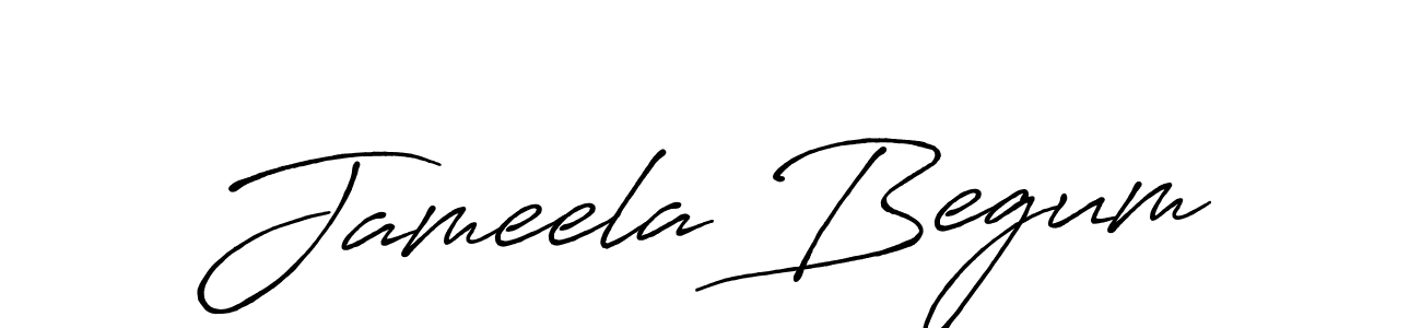 How to make Jameela Begum name signature. Use Antro_Vectra_Bolder style for creating short signs online. This is the latest handwritten sign. Jameela Begum signature style 7 images and pictures png