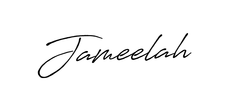 It looks lik you need a new signature style for name Jameelah. Design unique handwritten (Antro_Vectra_Bolder) signature with our free signature maker in just a few clicks. Jameelah signature style 7 images and pictures png