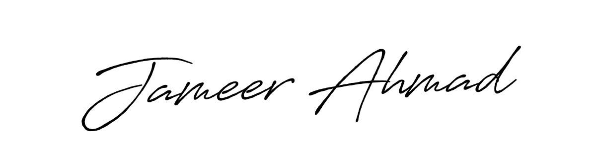 The best way (Antro_Vectra_Bolder) to make a short signature is to pick only two or three words in your name. The name Jameer Ahmad include a total of six letters. For converting this name. Jameer Ahmad signature style 7 images and pictures png