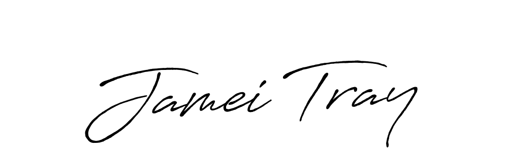 Also You can easily find your signature by using the search form. We will create Jamei Tray name handwritten signature images for you free of cost using Antro_Vectra_Bolder sign style. Jamei Tray signature style 7 images and pictures png