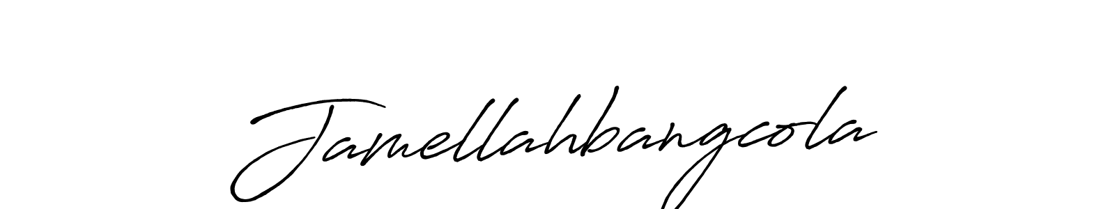 Also we have Jamellahbangcola name is the best signature style. Create professional handwritten signature collection using Antro_Vectra_Bolder autograph style. Jamellahbangcola signature style 7 images and pictures png