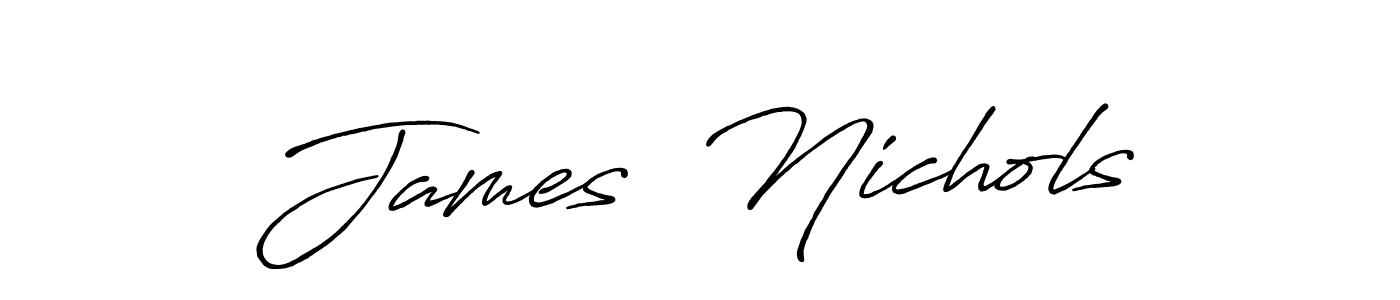 James  Nichols stylish signature style. Best Handwritten Sign (Antro_Vectra_Bolder) for my name. Handwritten Signature Collection Ideas for my name James  Nichols. James  Nichols signature style 7 images and pictures png