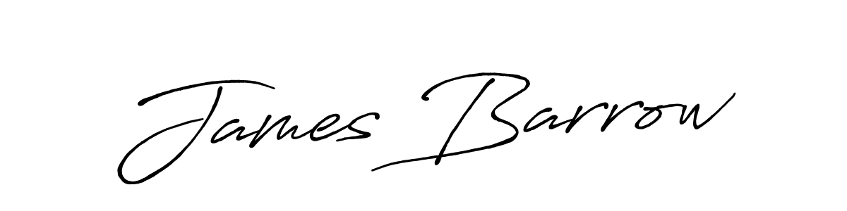 Create a beautiful signature design for name James Barrow. With this signature (Antro_Vectra_Bolder) fonts, you can make a handwritten signature for free. James Barrow signature style 7 images and pictures png