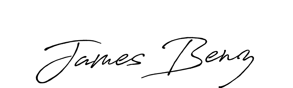 Create a beautiful signature design for name James Benz. With this signature (Antro_Vectra_Bolder) fonts, you can make a handwritten signature for free. James Benz signature style 7 images and pictures png