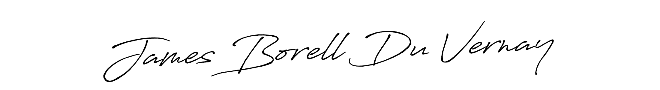 Design your own signature with our free online signature maker. With this signature software, you can create a handwritten (Antro_Vectra_Bolder) signature for name James Borell Du Vernay. James Borell Du Vernay signature style 7 images and pictures png
