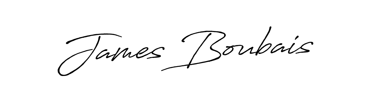 Use a signature maker to create a handwritten signature online. With this signature software, you can design (Antro_Vectra_Bolder) your own signature for name James Boubais. James Boubais signature style 7 images and pictures png