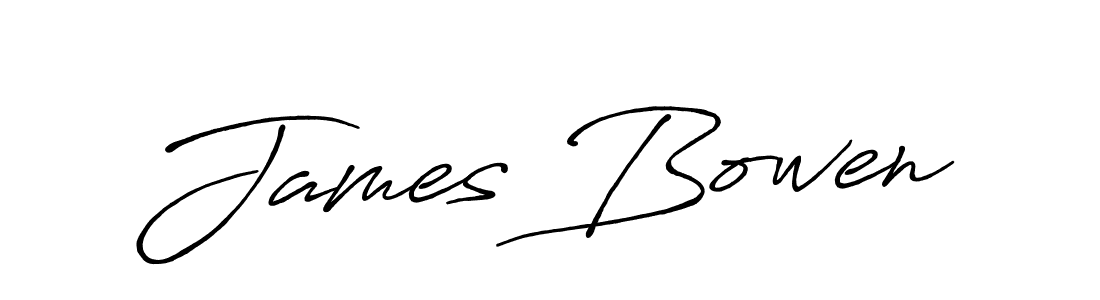 Make a short James Bowen signature style. Manage your documents anywhere anytime using Antro_Vectra_Bolder. Create and add eSignatures, submit forms, share and send files easily. James Bowen signature style 7 images and pictures png