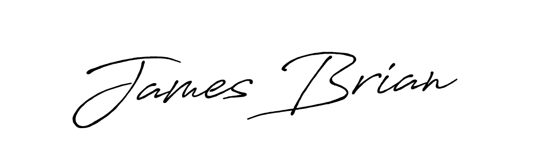 Make a beautiful signature design for name James Brian. With this signature (Antro_Vectra_Bolder) style, you can create a handwritten signature for free. James Brian signature style 7 images and pictures png