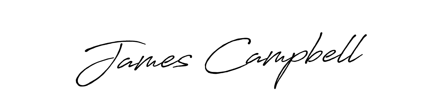 How to make James Campbell name signature. Use Antro_Vectra_Bolder style for creating short signs online. This is the latest handwritten sign. James Campbell signature style 7 images and pictures png
