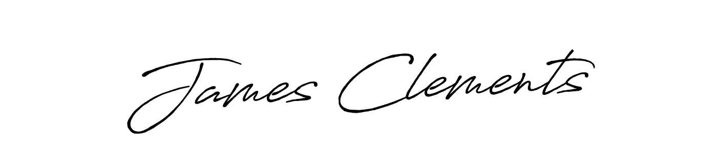 You should practise on your own different ways (Antro_Vectra_Bolder) to write your name (James Clements) in signature. don't let someone else do it for you. James Clements signature style 7 images and pictures png