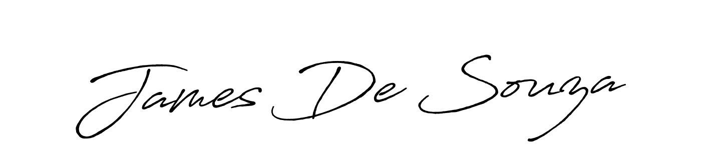 Design your own signature with our free online signature maker. With this signature software, you can create a handwritten (Antro_Vectra_Bolder) signature for name James De Souza. James De Souza signature style 7 images and pictures png
