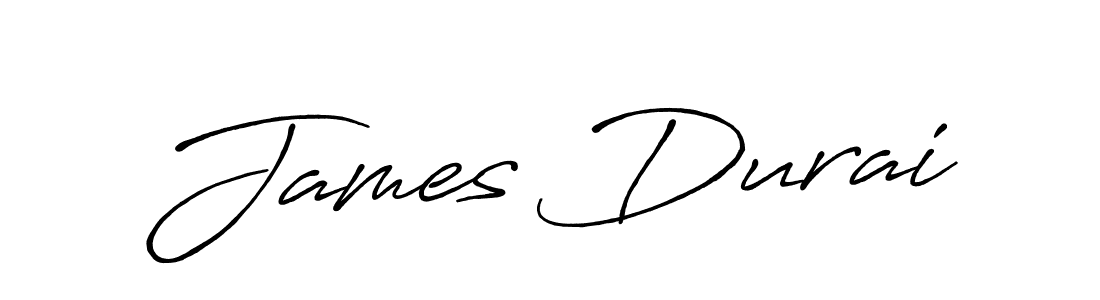 James Durai stylish signature style. Best Handwritten Sign (Antro_Vectra_Bolder) for my name. Handwritten Signature Collection Ideas for my name James Durai. James Durai signature style 7 images and pictures png