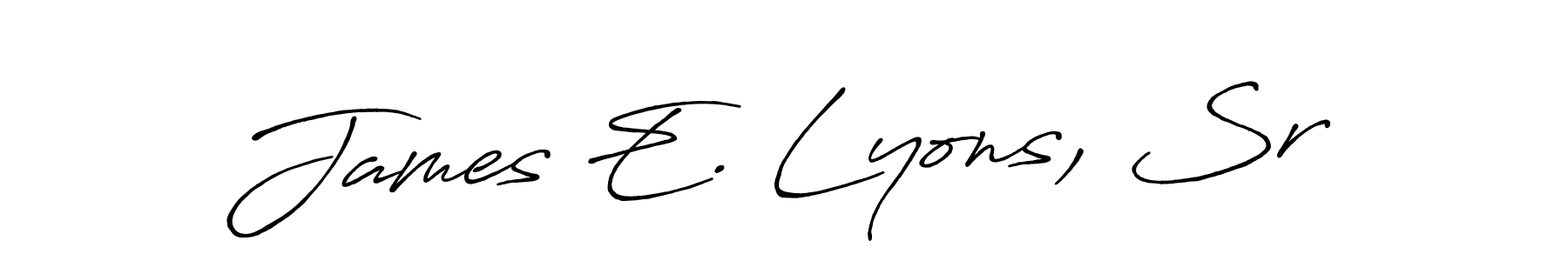 Also we have James E. Lyons, Sr name is the best signature style. Create professional handwritten signature collection using Antro_Vectra_Bolder autograph style. James E. Lyons, Sr signature style 7 images and pictures png