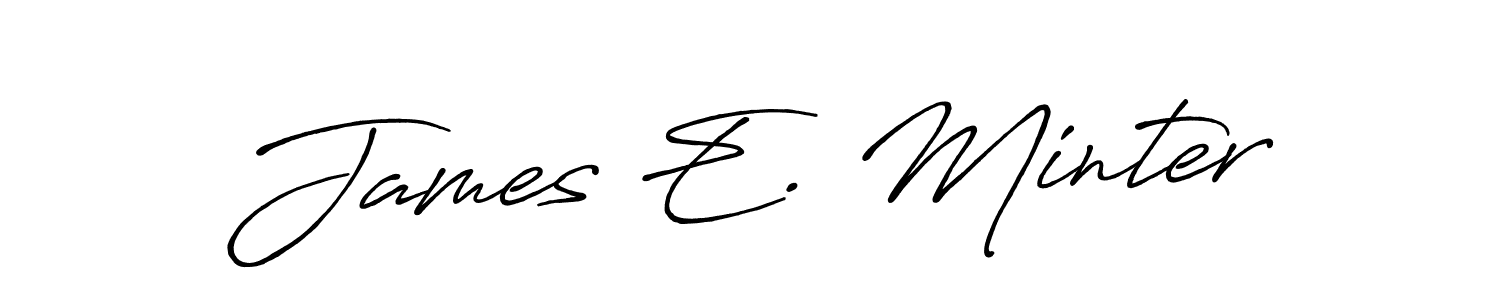 if you are searching for the best signature style for your name James E. Minter. so please give up your signature search. here we have designed multiple signature styles  using Antro_Vectra_Bolder. James E. Minter signature style 7 images and pictures png