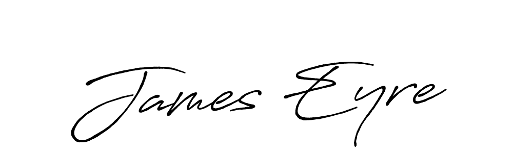 How to make James Eyre name signature. Use Antro_Vectra_Bolder style for creating short signs online. This is the latest handwritten sign. James Eyre signature style 7 images and pictures png