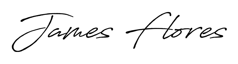 The best way (Antro_Vectra_Bolder) to make a short signature is to pick only two or three words in your name. For converting this name James Flores. James Flores signature style 7 images and pictures png