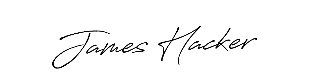 if you are searching for the best signature style for your name James Hacker. so please give up your signature search. here we have designed multiple signature styles  using Antro_Vectra_Bolder. James Hacker signature style 7 images and pictures png