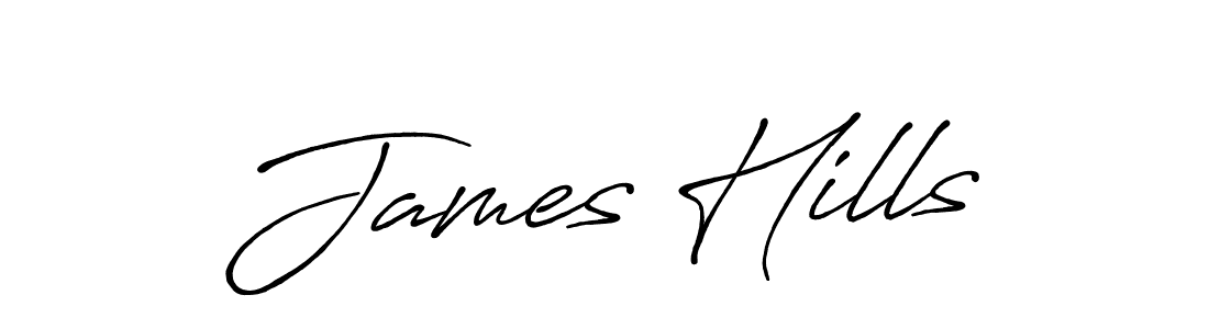 The best way (Antro_Vectra_Bolder) to make a short signature is to pick only two or three words in your name. The name James Hills include a total of six letters. For converting this name. James Hills signature style 7 images and pictures png