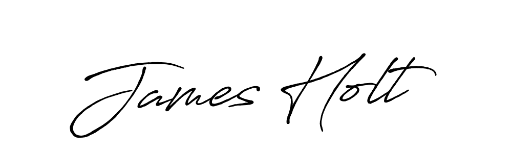 The best way (Antro_Vectra_Bolder) to make a short signature is to pick only two or three words in your name. The name James Holt include a total of six letters. For converting this name. James Holt signature style 7 images and pictures png