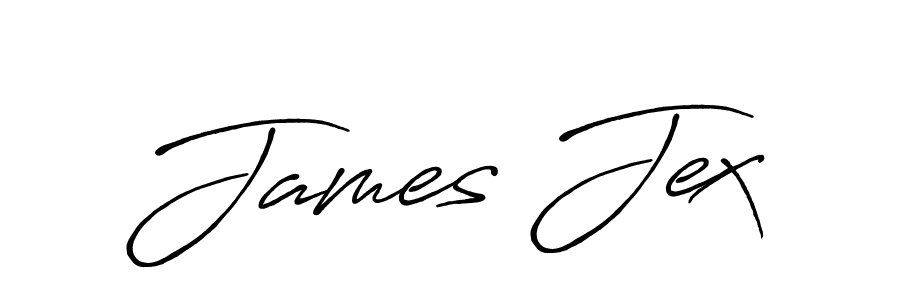 Make a beautiful signature design for name James Jex. With this signature (Antro_Vectra_Bolder) style, you can create a handwritten signature for free. James Jex signature style 7 images and pictures png