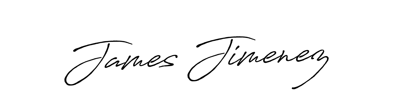 Make a beautiful signature design for name James Jimenez. With this signature (Antro_Vectra_Bolder) style, you can create a handwritten signature for free. James Jimenez signature style 7 images and pictures png